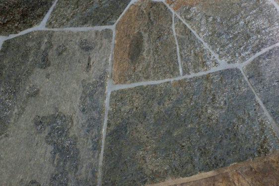Slate Patio Slabs >> Flagstone Charcoal Quartzite Patio Pavers - Bourget Bros Slate Patio Slabs >> Flagstone Charcoal Quartzite Patio Pavers - Bourget Bros